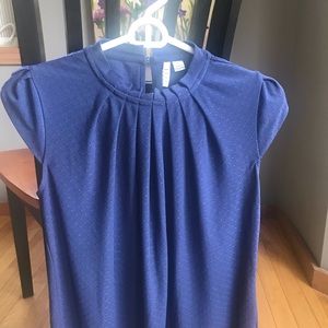Elle navy blue blouse